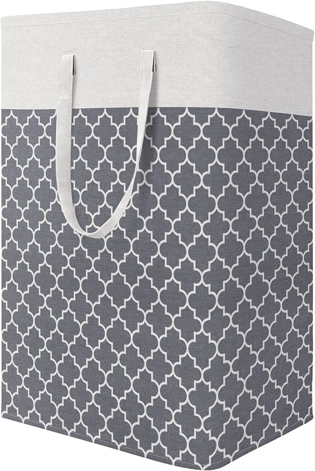 Foldable Moisture-proof Stripes Laundry Basket