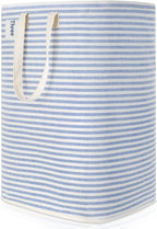 Foldable Moisture-proof Stripes Laundry Basket