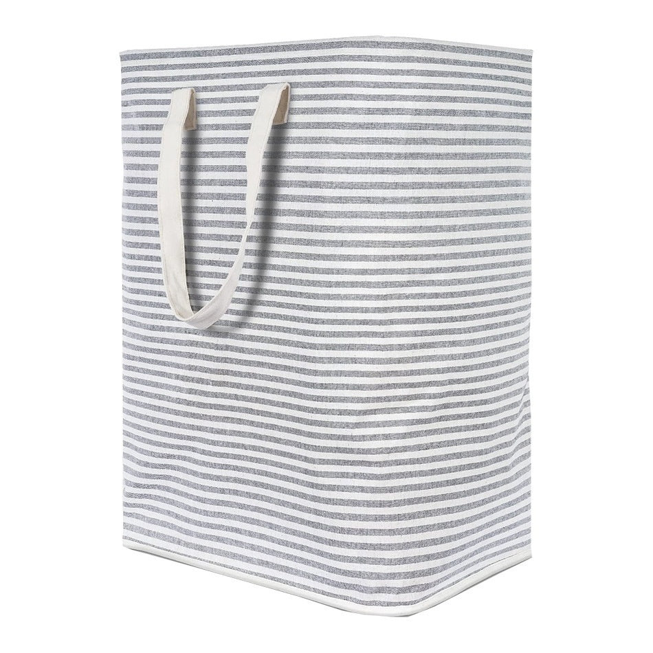 Foldable Moisture-proof Stripes Laundry Basket